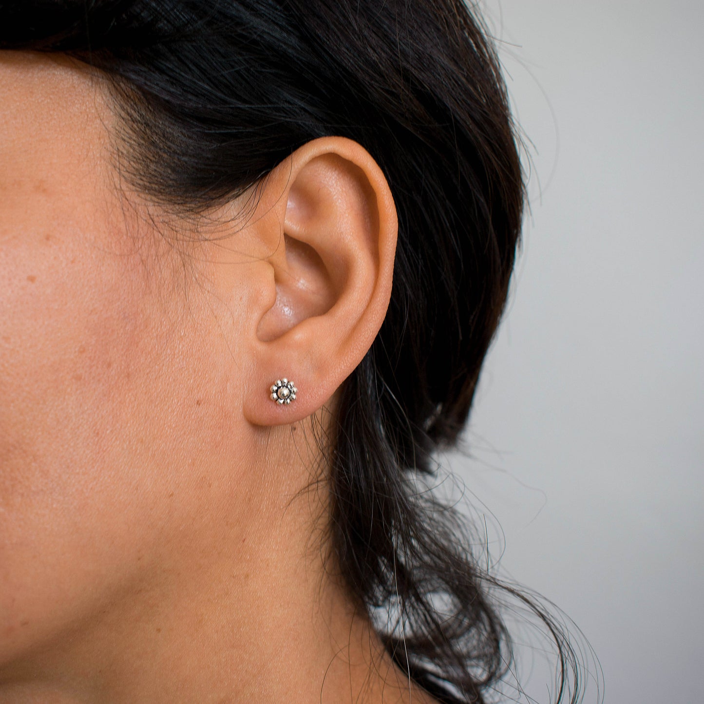 Boucles d'oreilles marguerite