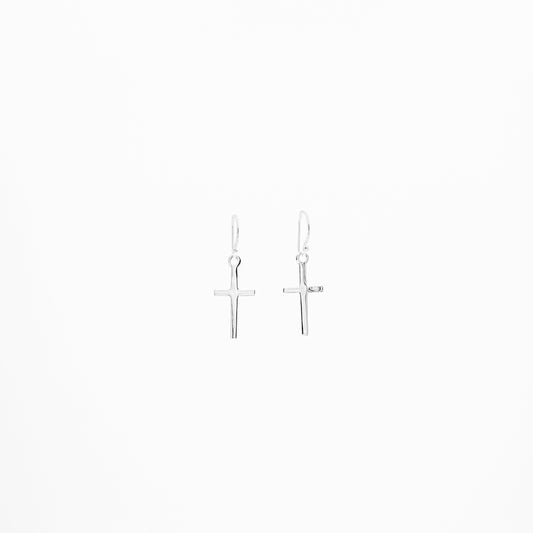 Petites boucles d'oreilles croix