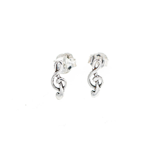 Treble clef earrings